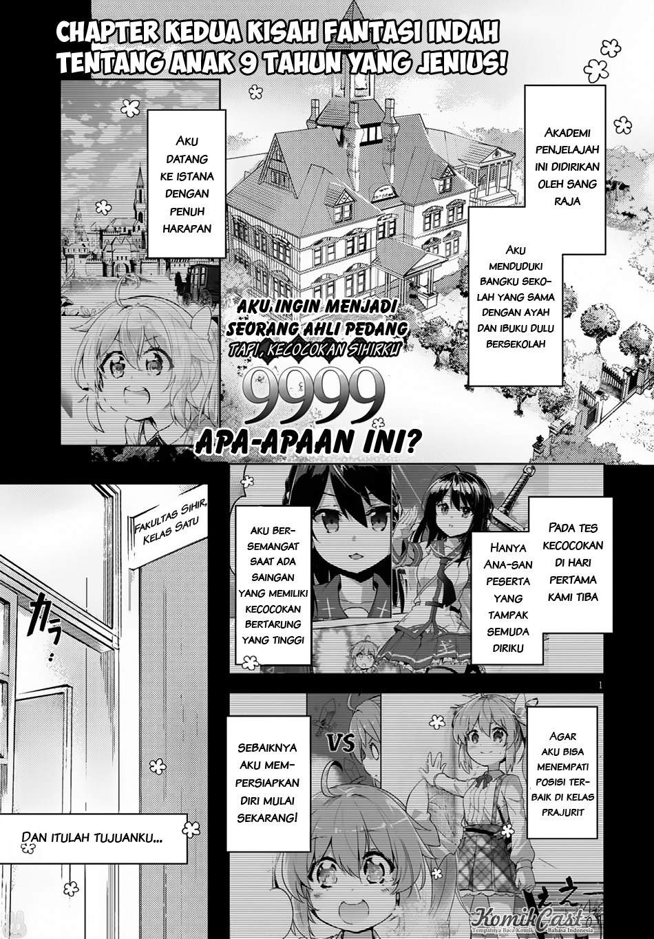 Baca Manga Kenshi o Mezashite Nyugaku Shitanoni Maho Tekisei 9999 Nandesukedo!? Chapter 02 Gambar 2