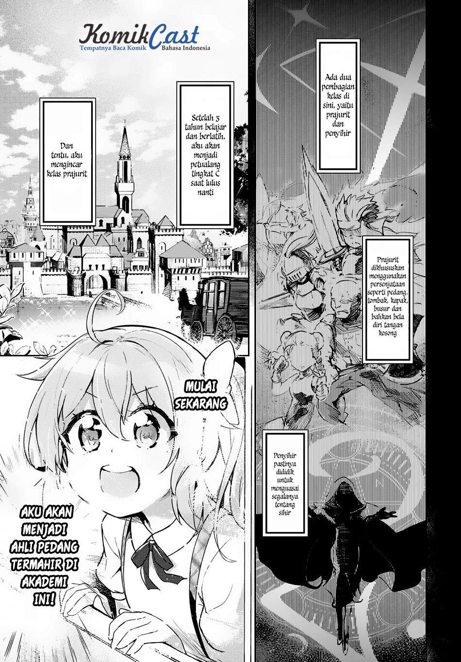 Kenshi o Mezashite Nyugaku Shitanoni Maho Tekisei 9999 Nandesukedo!? Chapter 01 Gambar 9