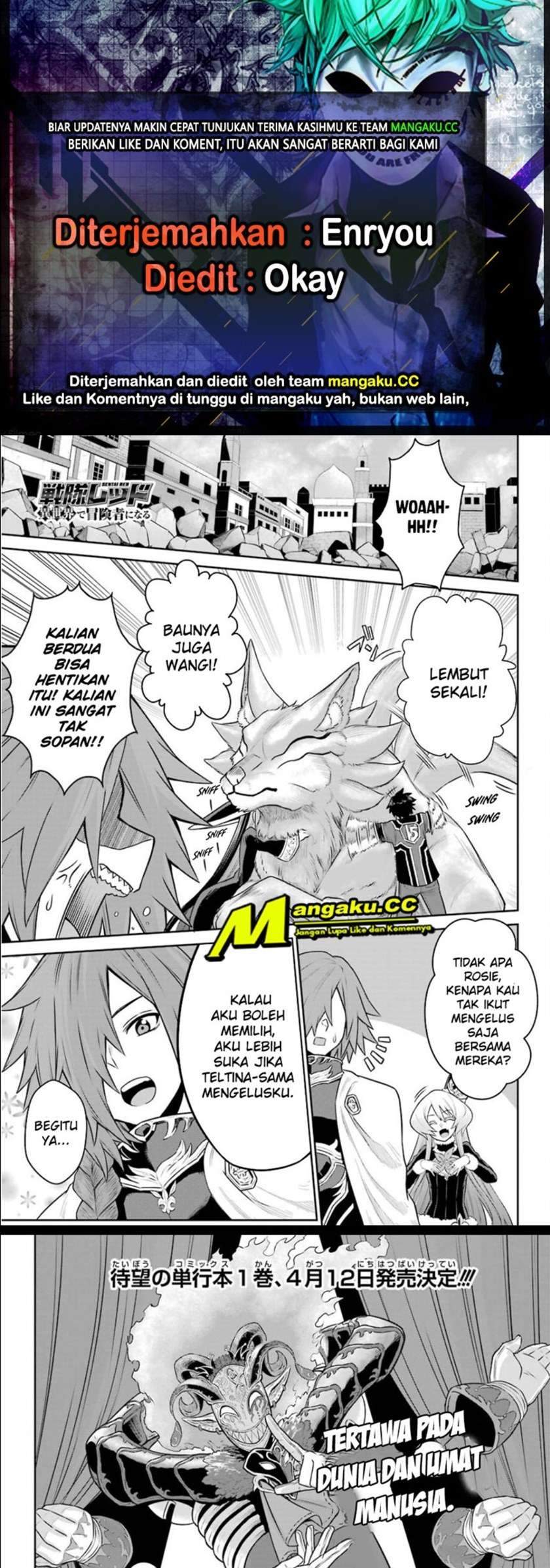 Baca Komik The Red Ranger Becomes an Adventurer in Another World Chapter 6 Gambar 1