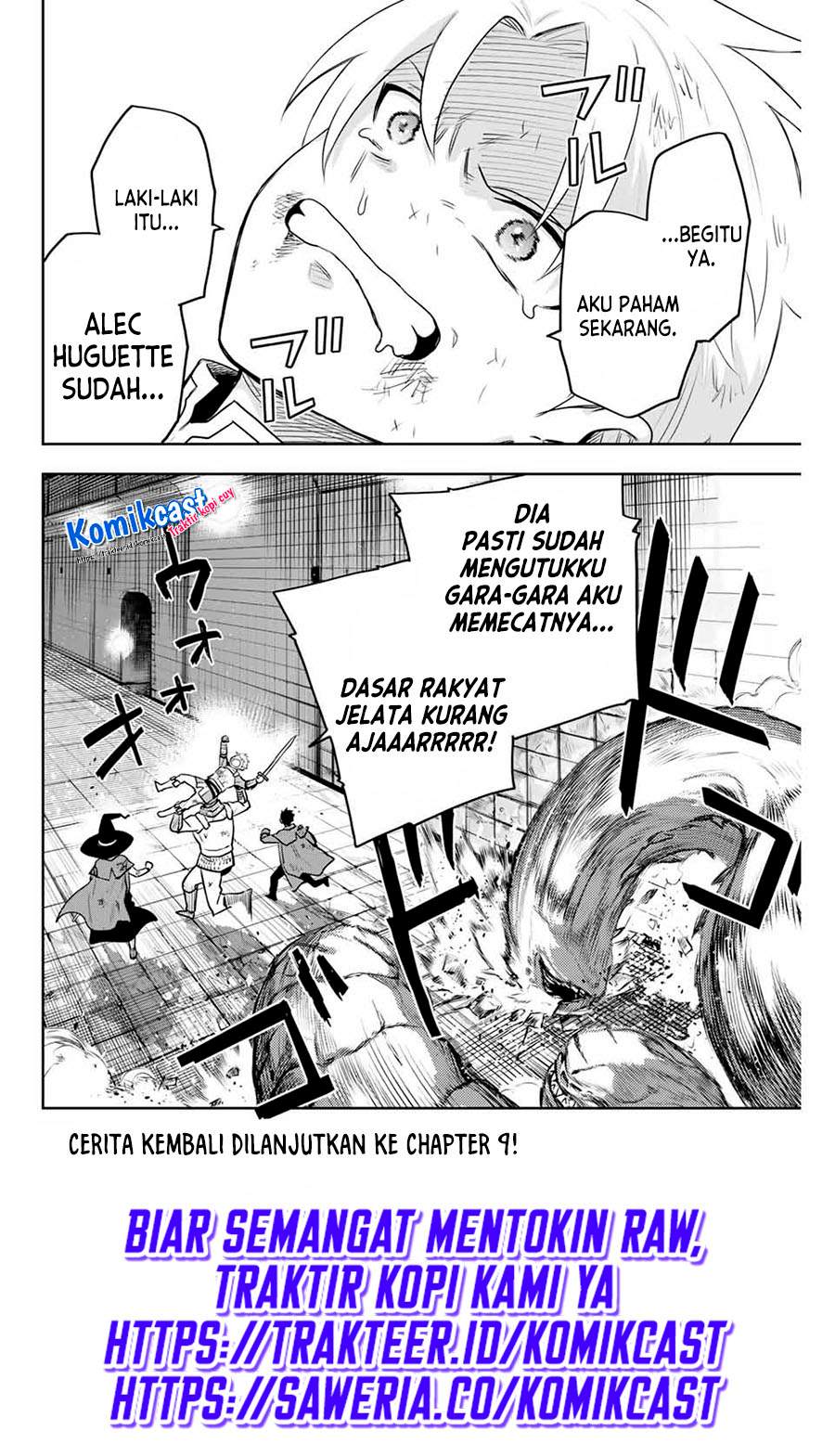 A Court Magician, Who Was Focused On Supportive Magic Because His Allies Were Too Weak, Aims To Become The Strongest After Being Banished Chapter 08.5 Gambar 7