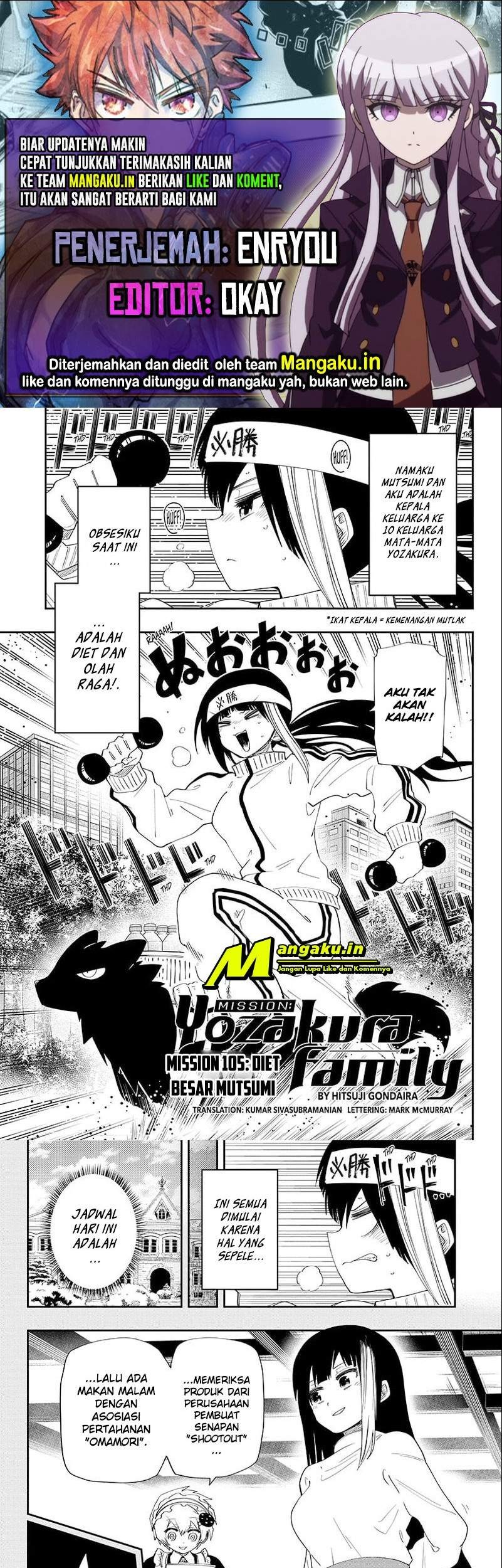 Baca Komik Mission: Yozakura Family Chapter 105 Gambar 1