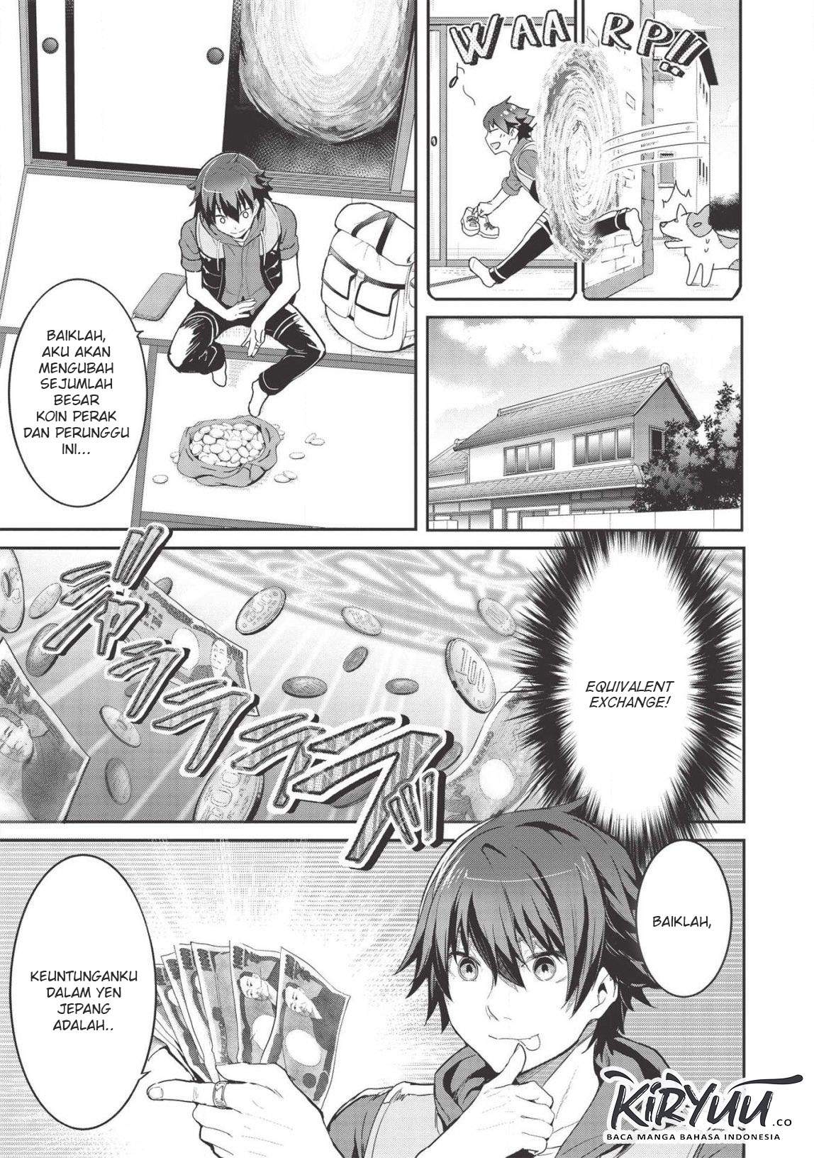 Itsu Demo Jitaku ni Kaereru Ore wa, Isekai de Gyoushoujin o Hajimemashita Chapter 3.5 Gambar 4