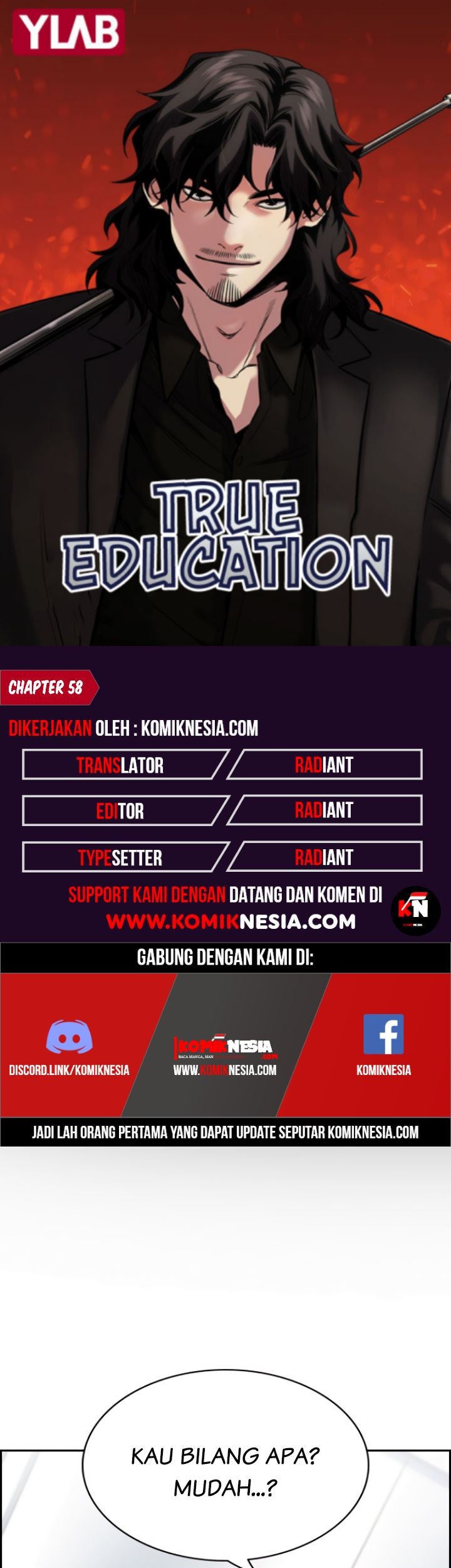 Baca Komik True Education Chapter 58 Gambar 1