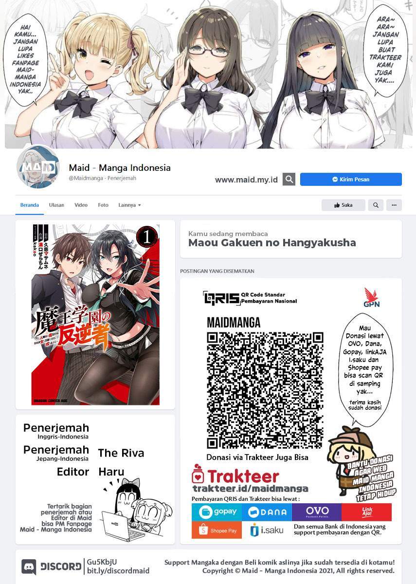 Baca Manga Maou Gakuen no Hangyakusha Chapter 14 Gambar 2
