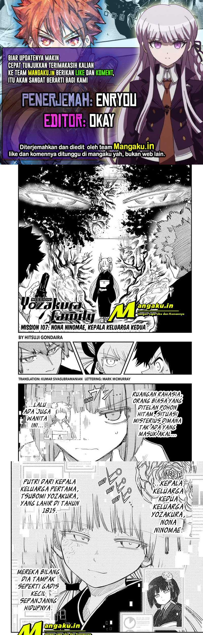 Baca Komik Mission: Yozakura Family Chapter 107 Gambar 1