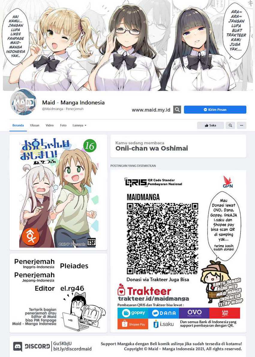 Baca Manga Onii-chan wa Oshimai Chapter 46 Gambar 2