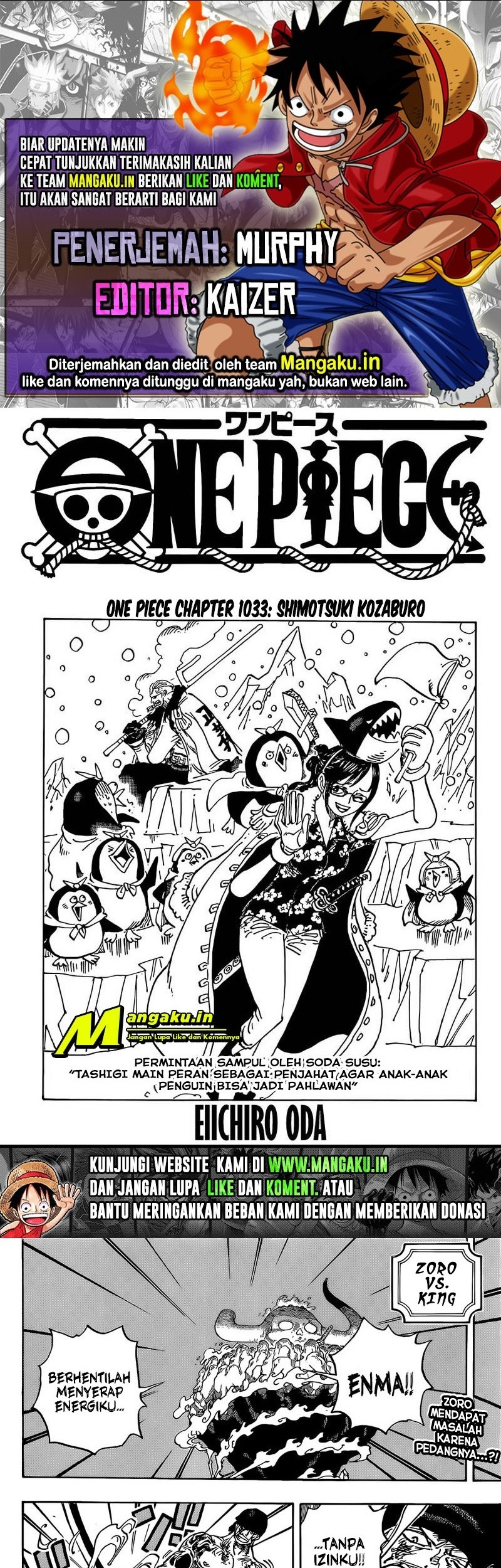 Baca Komik One Piece Chapter 1033 Gambar 1