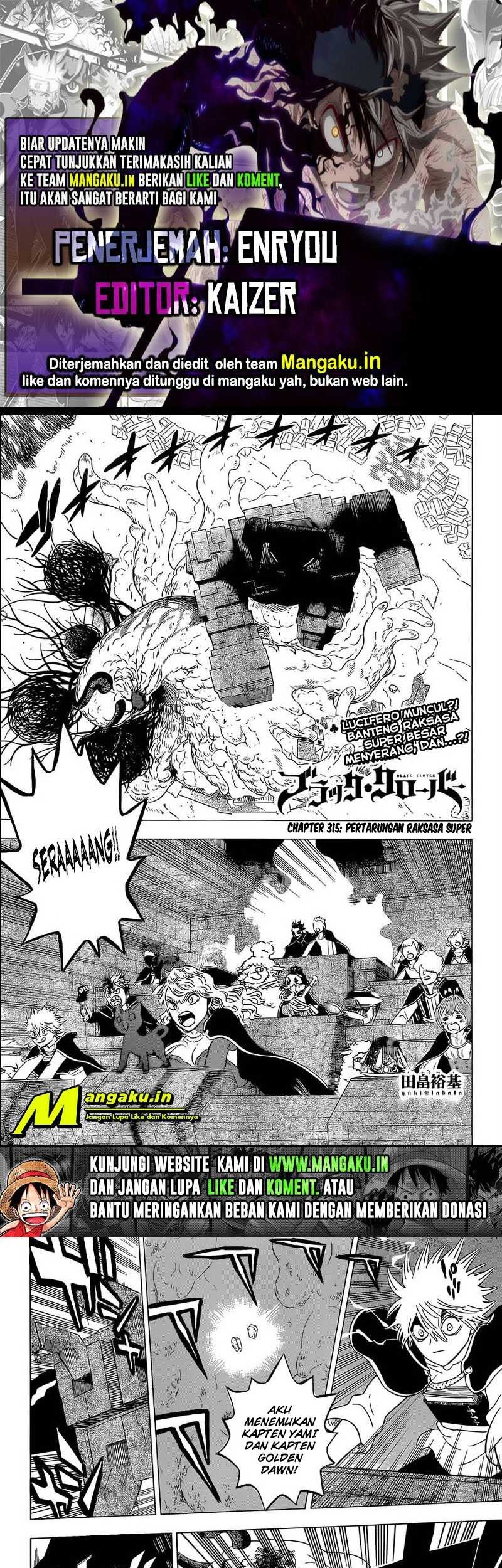 Baca Komik Black Clover Chapter 315 Gambar 1