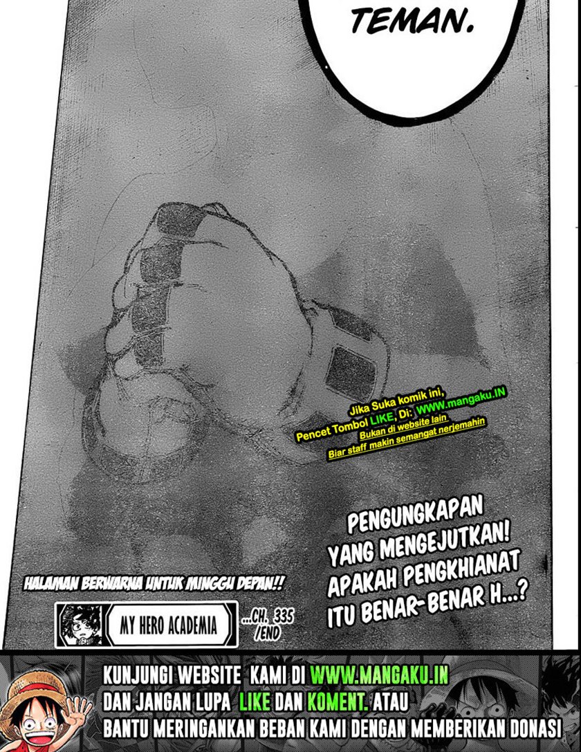 Boku no Hero Academia Chapter 335 Gambar 18