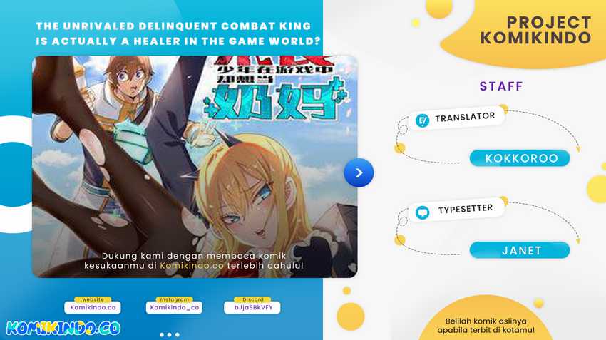 Baca Komik The Unrivaled Delinquent Combat King Is Actually A Healer In The Game World? Chapter 01.2 Gambar 1