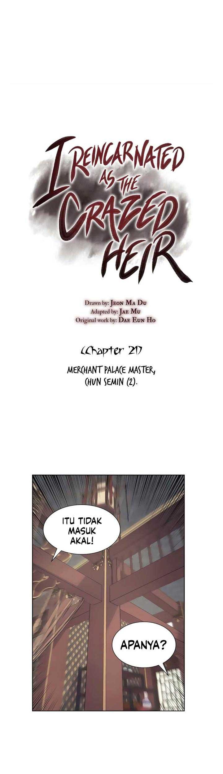 I Reincarnated As The Crazed Heir Chapter 21 Gambar 6