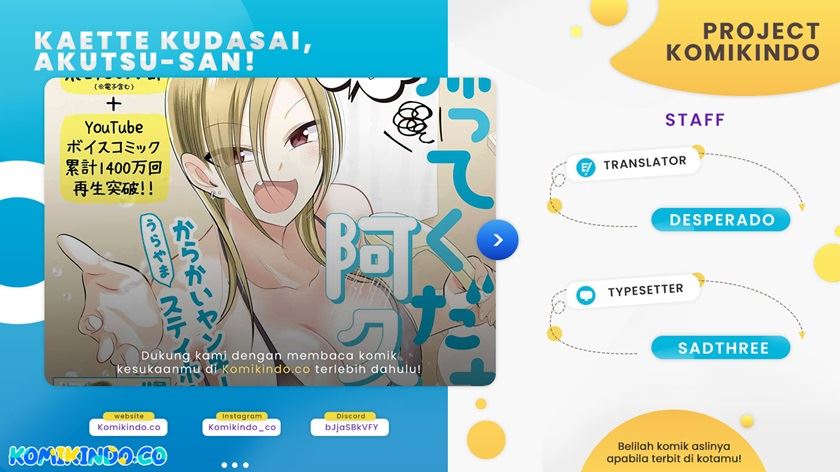 Baca Komik Please Go Home, Akutsu-san! Chapter 92 Gambar 1