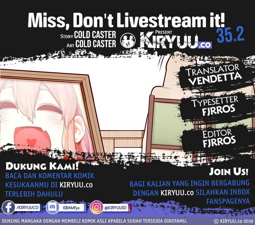 Komik Miss, don’t livestream it! Chapter 35.2 gambar nomor 1