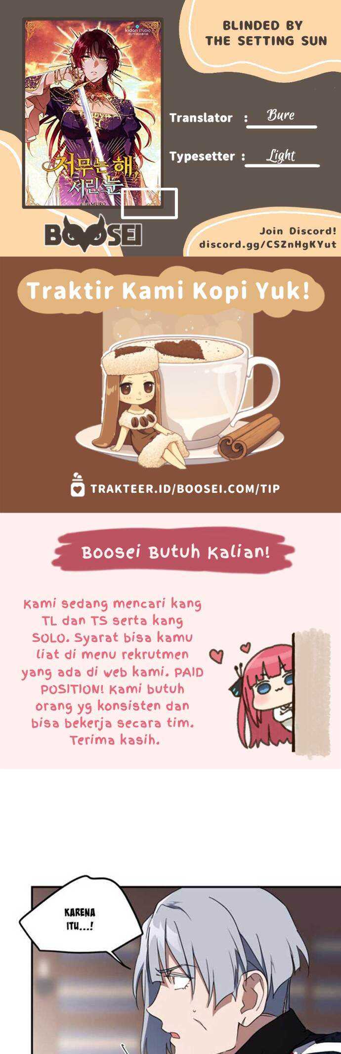 Komik Blinded By The Setting Sun Chapter 41 gambar nomor 1