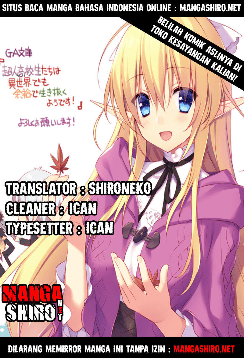 Baca Manga Choujin Koukousei-tachi wa Isekai demo Yoyuu de Ikinuku you desu! Chapter 01 Gambar 2