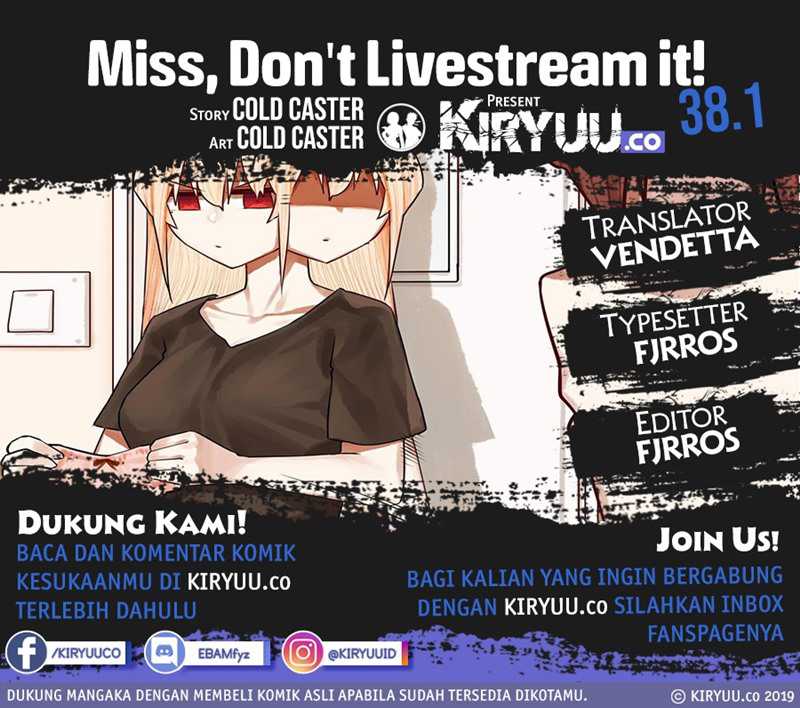 Baca Komik Miss, don’t livestream it! Chapter 38.1 Gambar 1