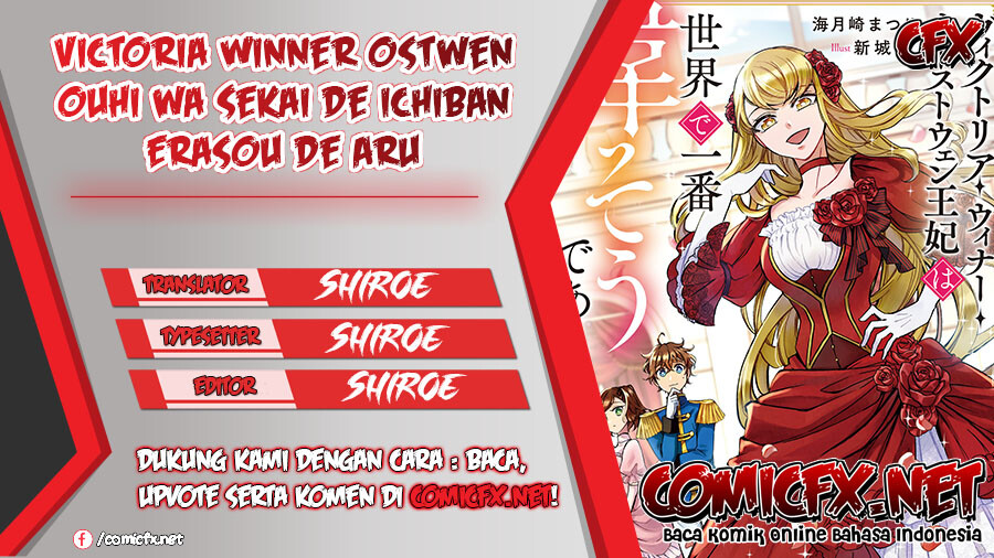 Baca Komik Victoria Winner Ostwen Ouhi wa Sekai de Ichiban Erasou de Aru Chapter 01.1 Gambar 1