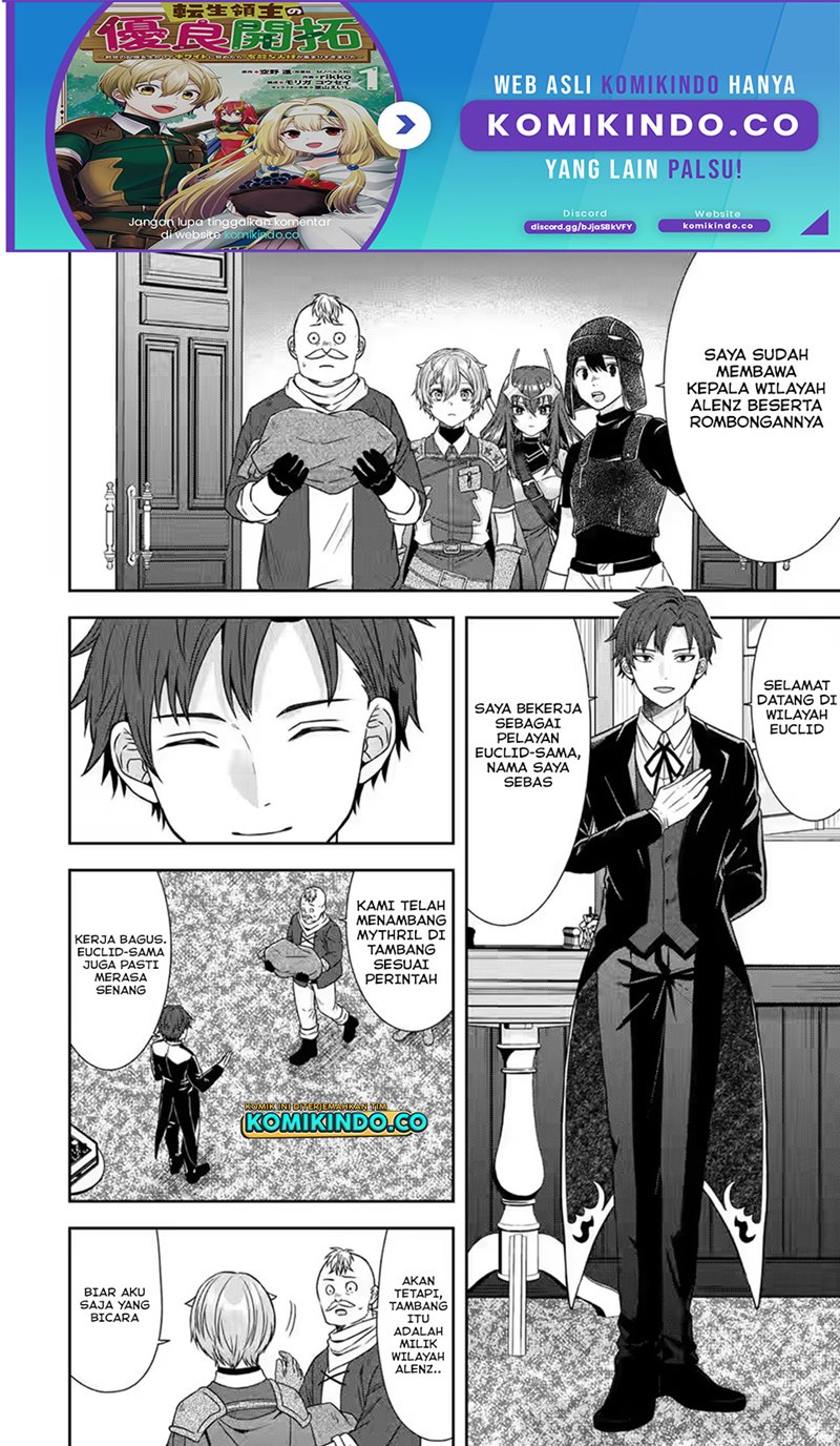 Baca Manga Tensei Ryoushu no Yuuryou Kaitaku: Zensei no Kioku o Ikashite White ni Tsutometara, Yuunou na Jinzai ga Atsumari Sugimashita Chapter 15.2 Gambar 2