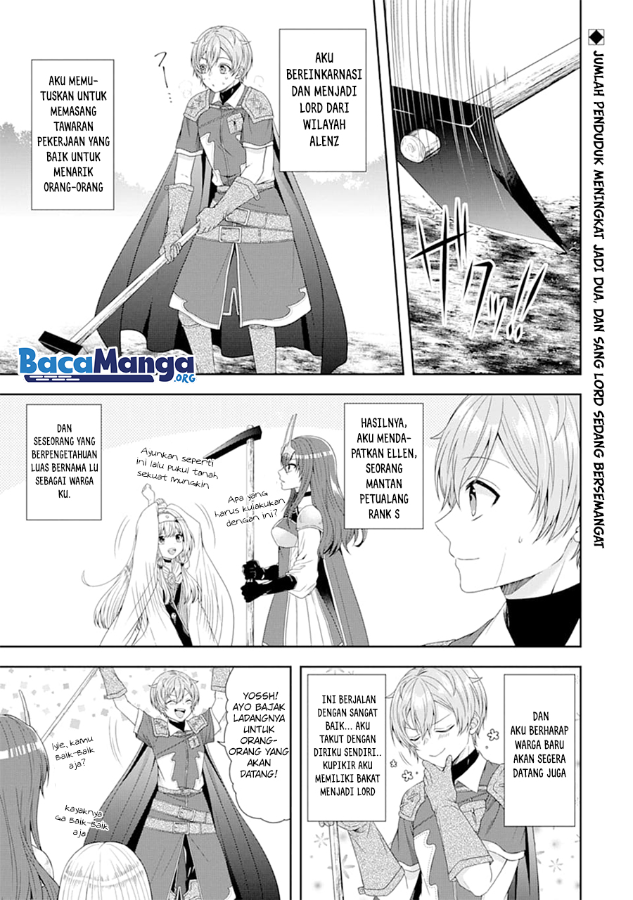 Baca Manga Tensei Ryoushu no Yuuryou Kaitaku: Zensei no Kioku o Ikashite White ni Tsutometara, Yuunou na Jinzai ga Atsumari Sugimashita Chapter 03.1 Gambar 2