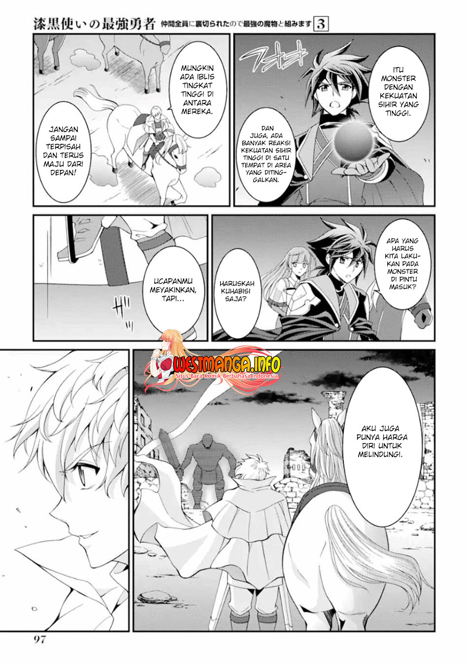 Shikkoku tsukai no saikyo yusha nakama zen’in ni uragira retanode saikyo no mamono Chapter 10 Gambar 25