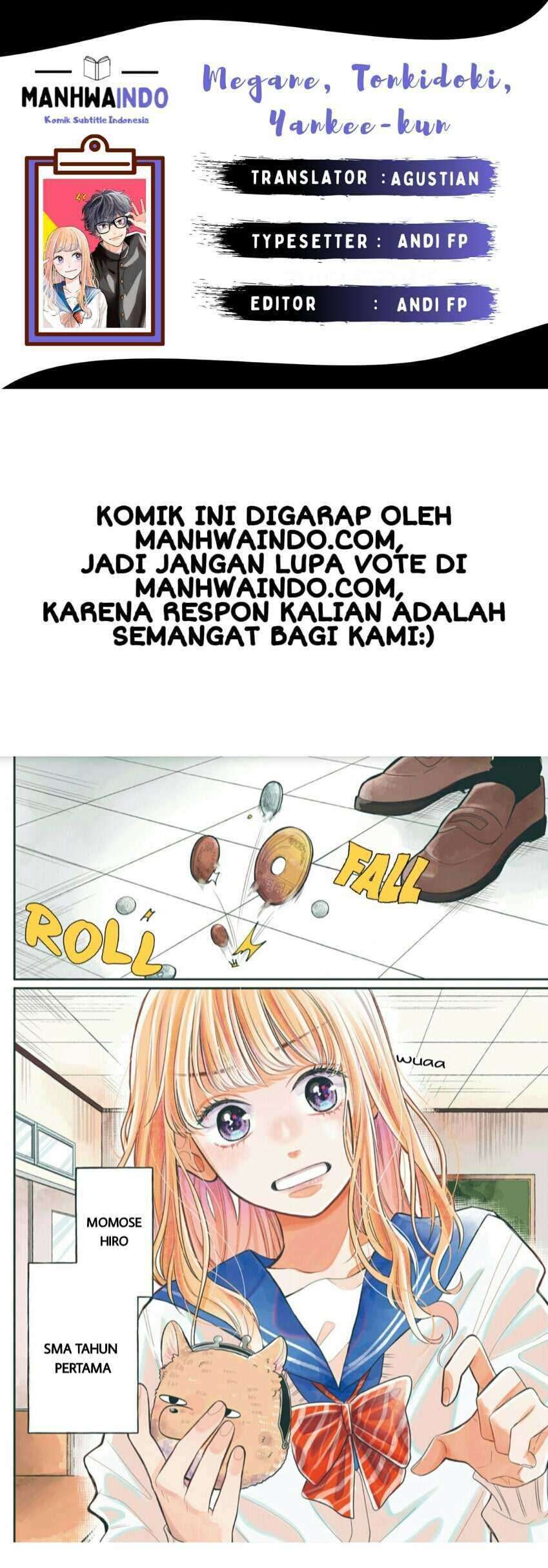 Baca Komik Megane Tokidoki Yankee-kun Chapter 01 Gambar 1