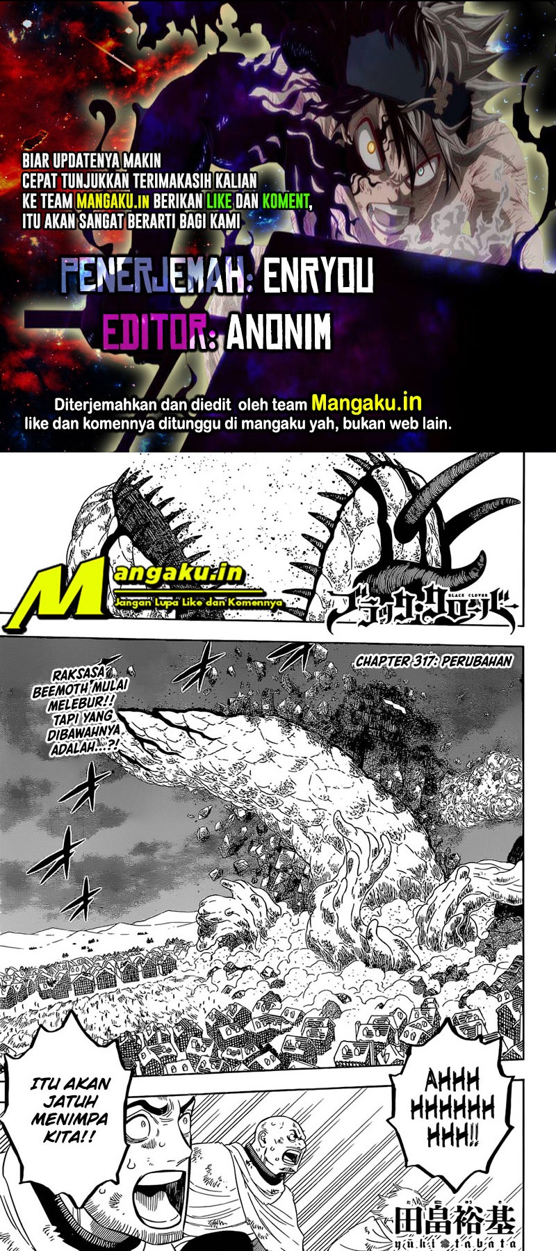 Baca Komik Black Clover Chapter 317 Gambar 1