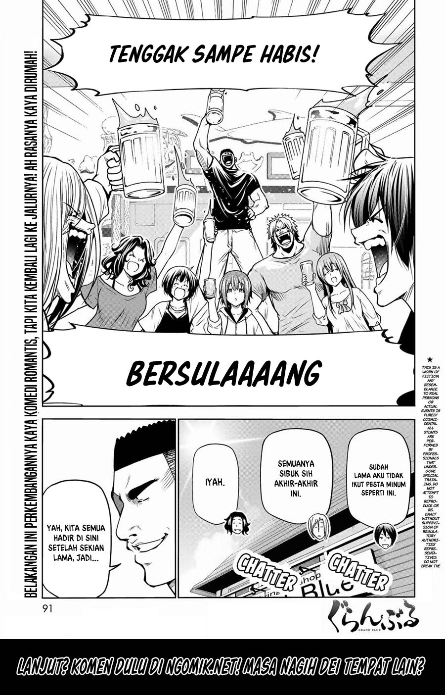 Baca Manga Grand Blue Chapter 70.1 Gambar 2
