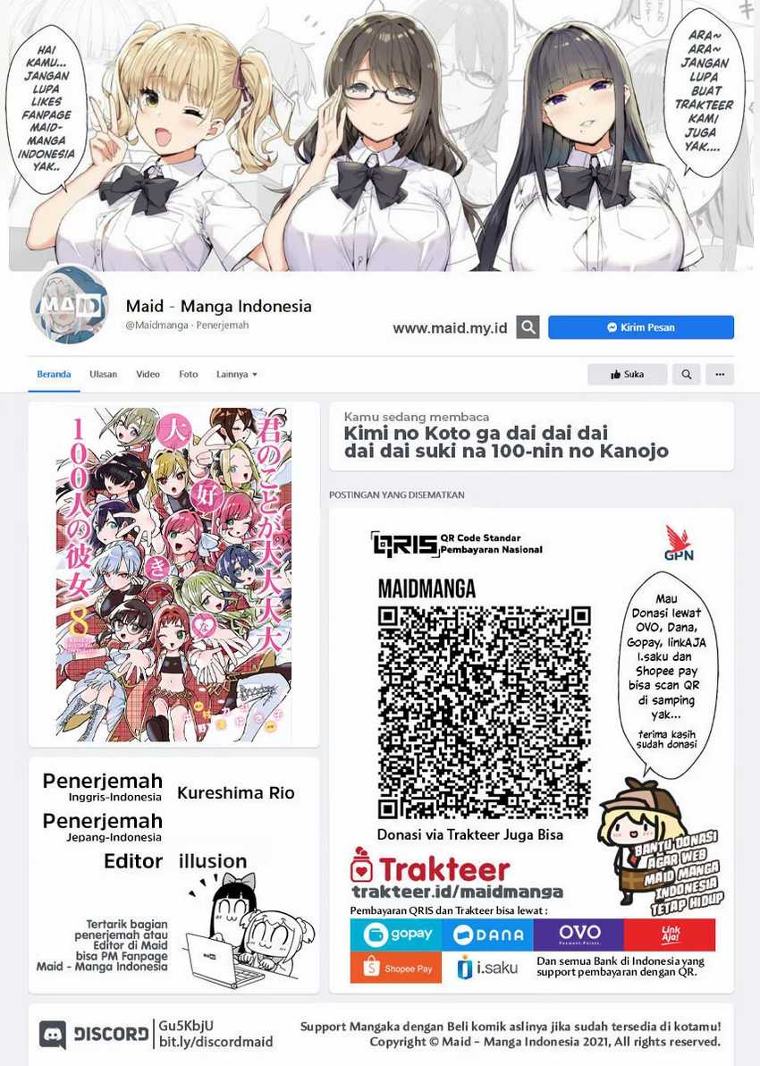 Baca Manga Kimi no Koto ga Dai Dai Dai Dai Daisuki na 100-ri no Kanojo Chapter 71 Gambar 2