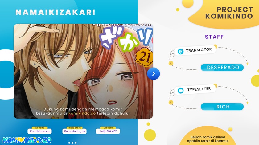 Baca Komik Namaikizakari. Chapter 75 Gambar 1