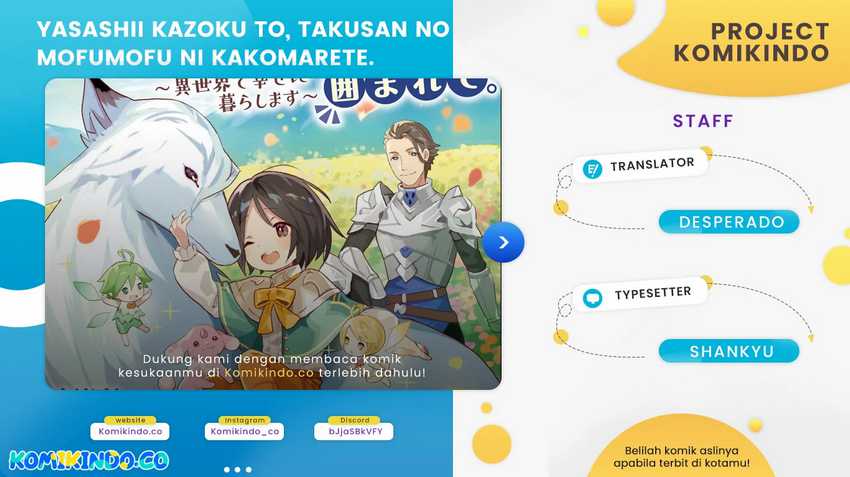 Baca Komik Yasashii Kazoku to, Takusan no Mofumofu ni Kakomarete. Chapter 07 Gambar 1