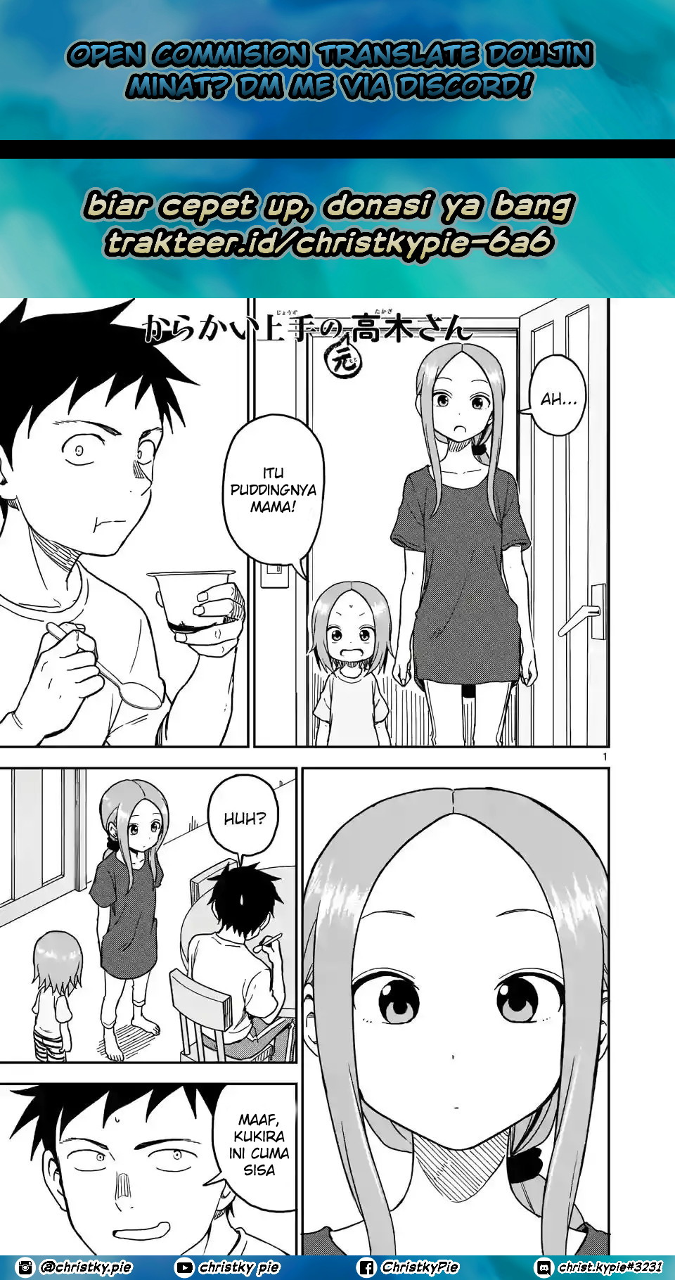 Baca Komik Karakai Jouzu no (Moto) Takagi-san Chapter 98 Gambar 1