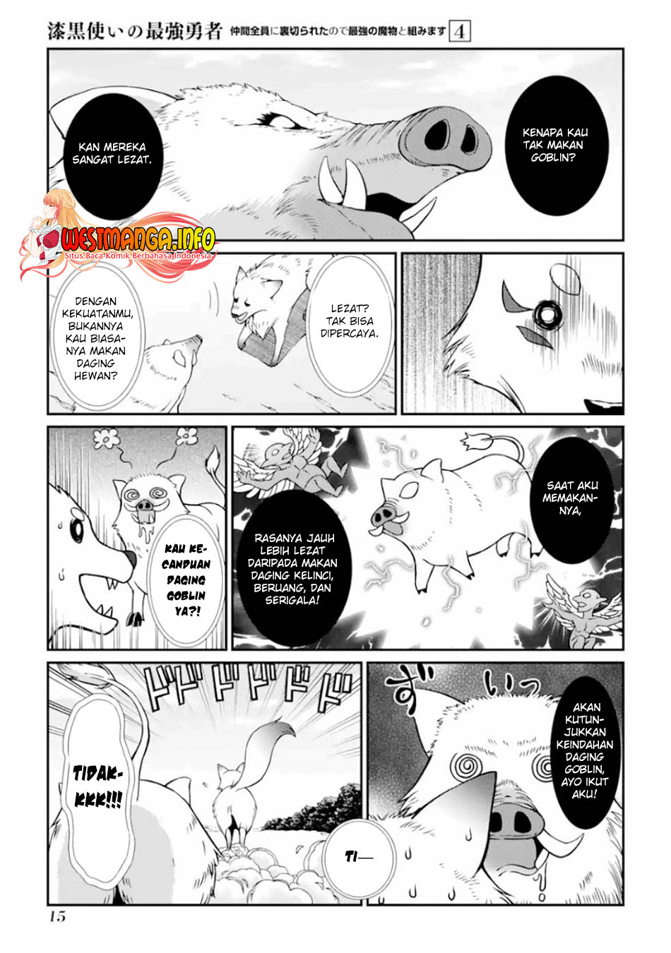 Shikkoku tsukai no saikyo yusha nakama zen’in ni uragira retanode saikyo no mamono Chapter 14. Gambar 16
