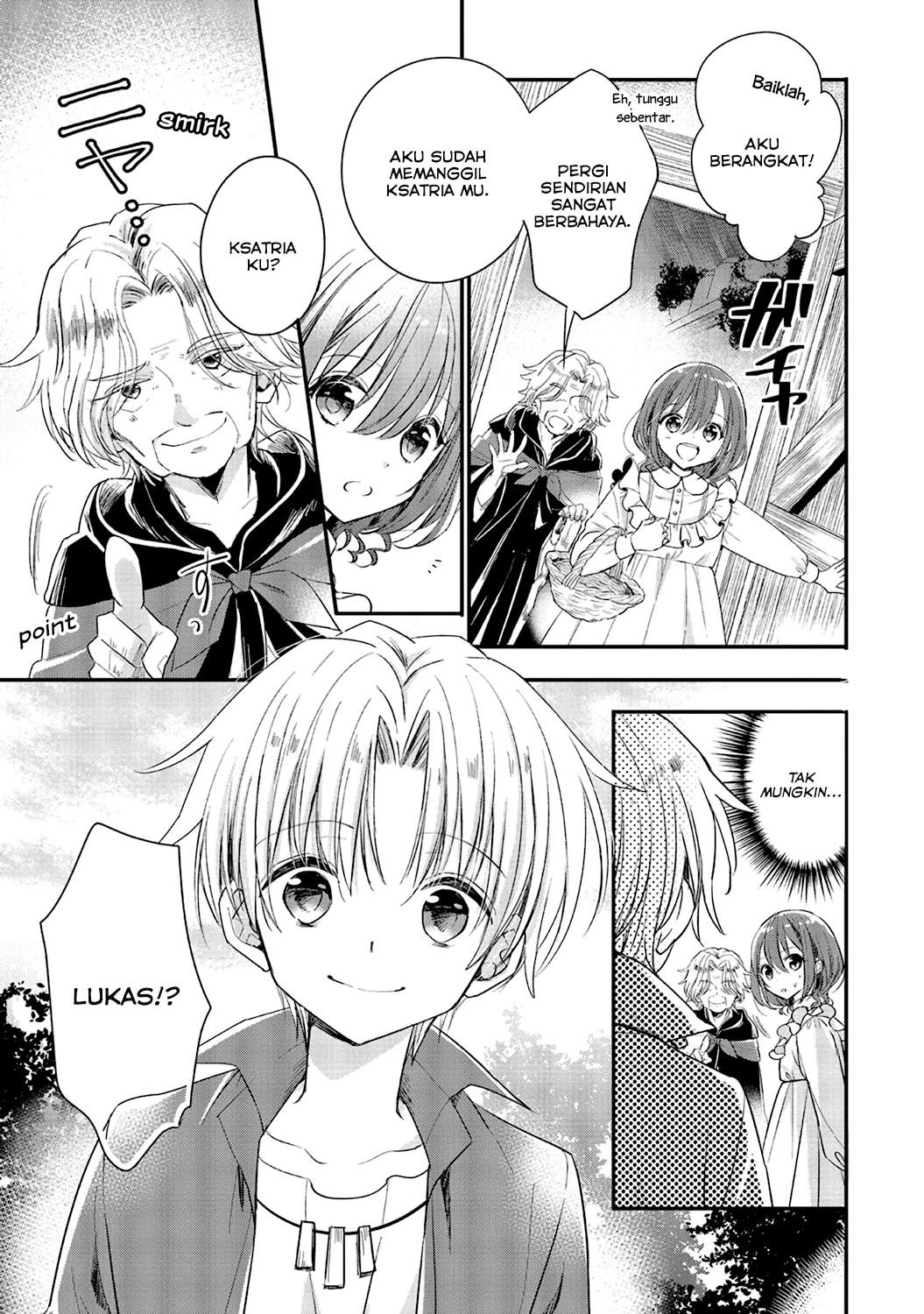 Yuusha-sama no Osananajimi to iu Shokugyou no Make Heroine ni Tensei shita no de, Chougoushi ni Job Change shimasu. Chapter 04 Gambar 18