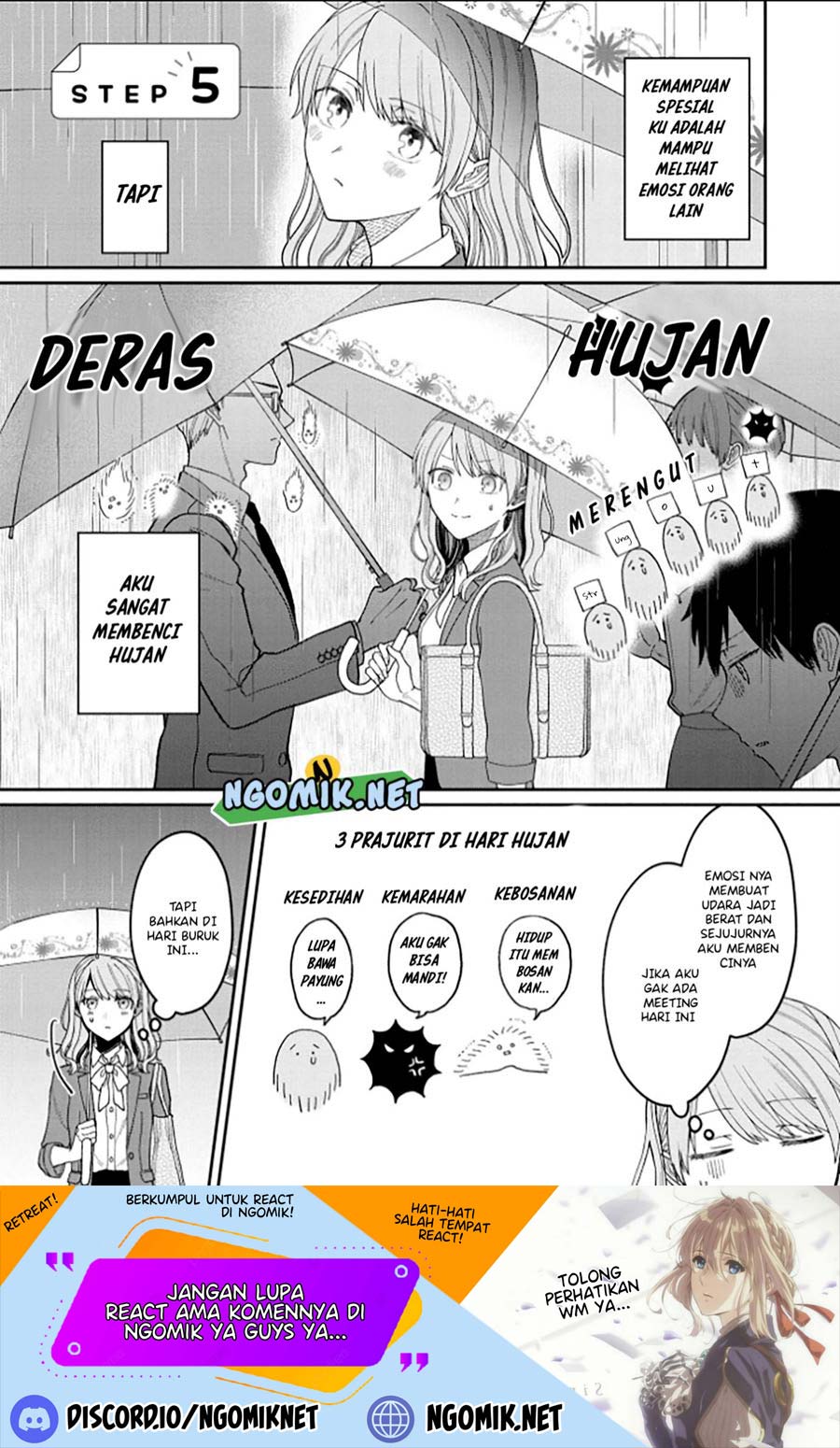 Baca Manga Kuki ga “yomeru” shunnyushain to buaiso na sempai no hanashi Chapter 05 Gambar 2