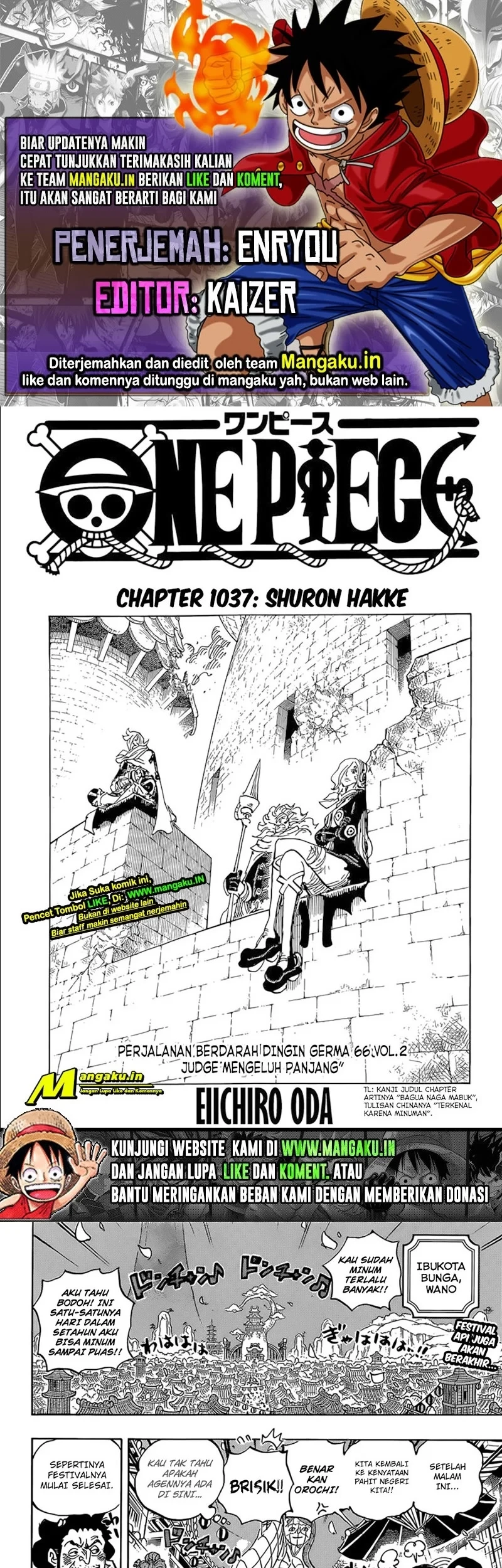 Baca Komik One Piece Chapter 1037 Gambar 1