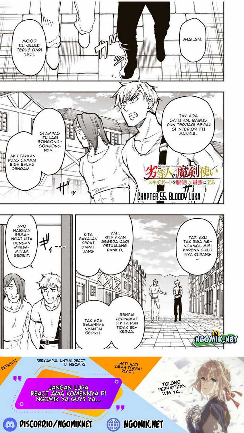 Baca Manga The Reincarnated Inferior Magic Swordsman Chapter 55 Gambar 2