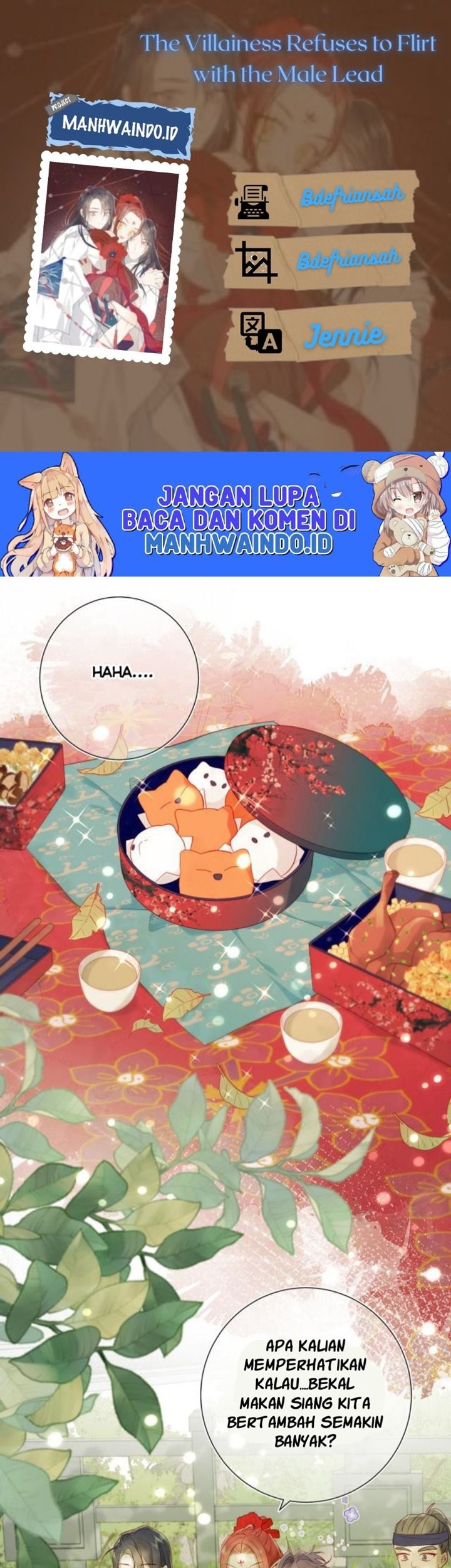 Komik The Villainess Refuses to Flirt with the Male Lead Chapter 31 gambar nomor 1