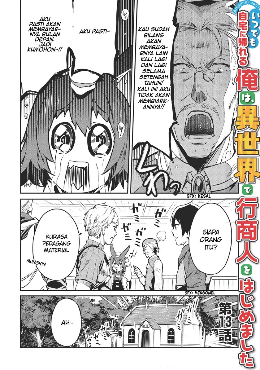 Baca Manga Itsu Demo Jitaku ni Kaereru Ore wa, Isekai de Gyoushoujin o Hajimemashita Chapter 13 Gambar 2
