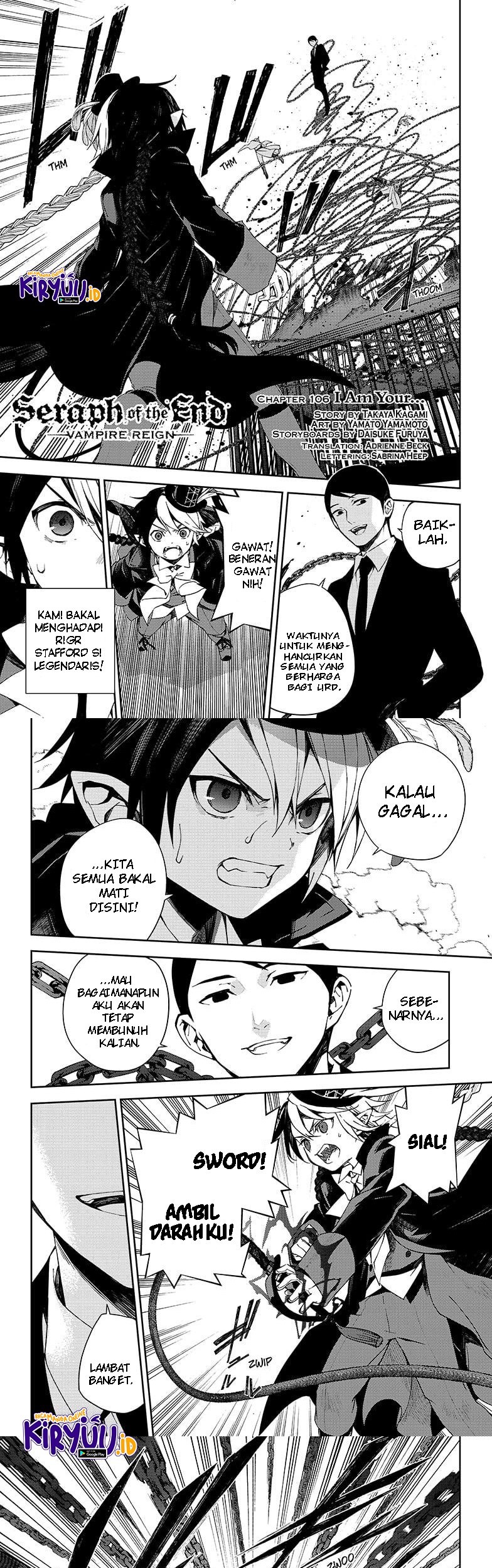 Komik Owari no Seraph - Chapter Chapter 106 - Halaman 2
