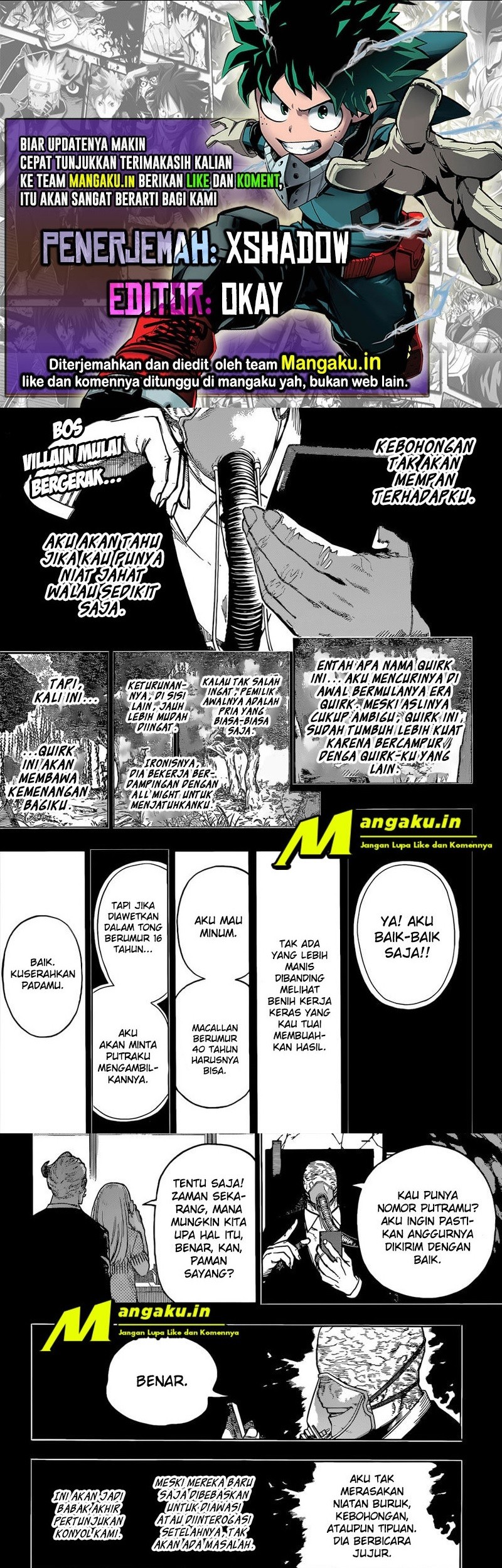 Baca Komik Boku no Hero Academia Chapter 343 Gambar 1