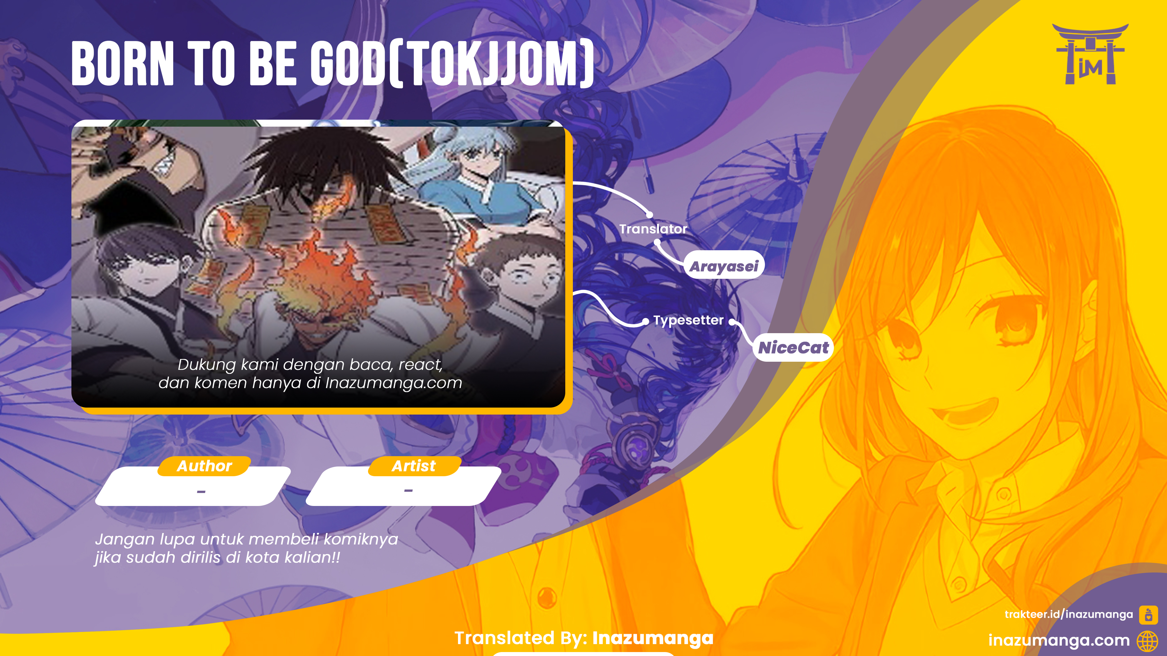 Baca Komik Born to be God (Tokjjom) Chapter 00.1 Gambar 1