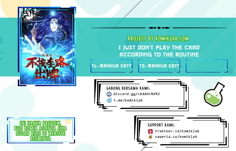 Baca Komik I Just Don’t Play the Card According to the Routine Chapter 23 Gambar 1
