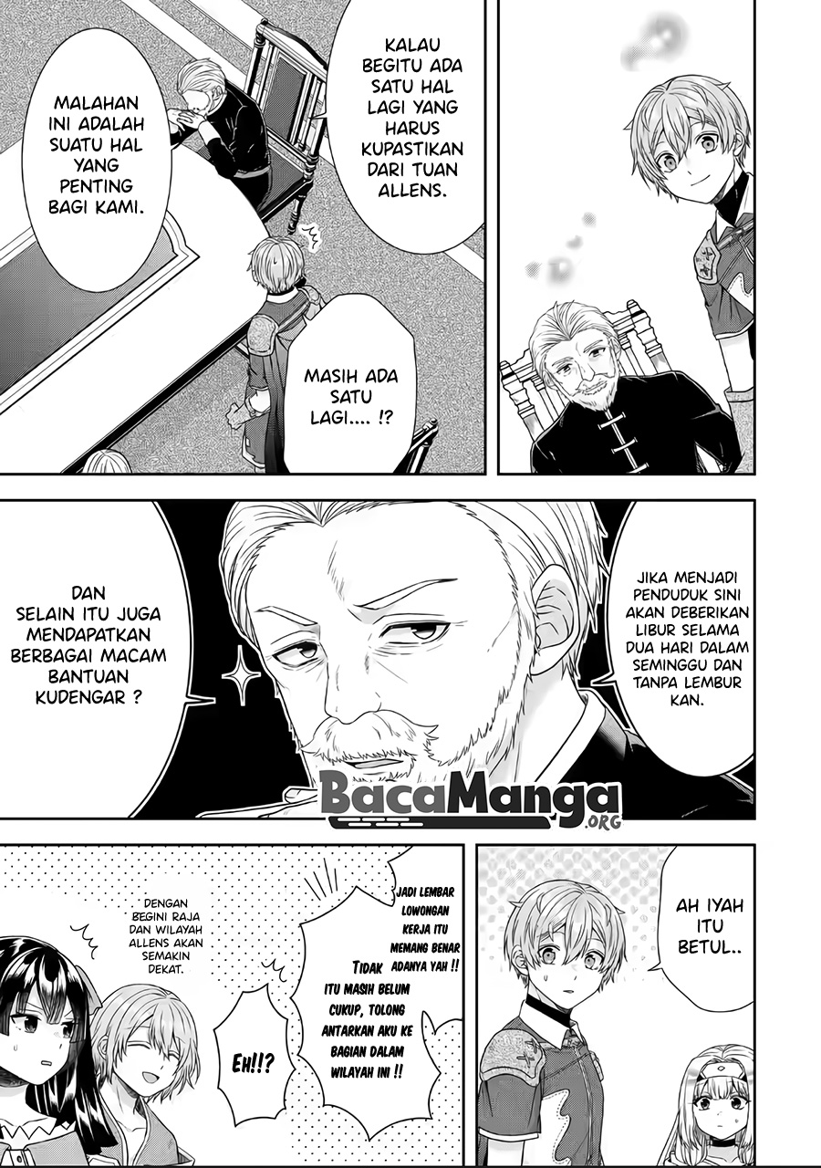 Tensei Ryoushu no Yuuryou Kaitaku: Zensei no Kioku o Ikashite White ni Tsutometara, Yuunou na Jinzai ga Atsumari Sugimashita Chapter 18.1 Gambar 21