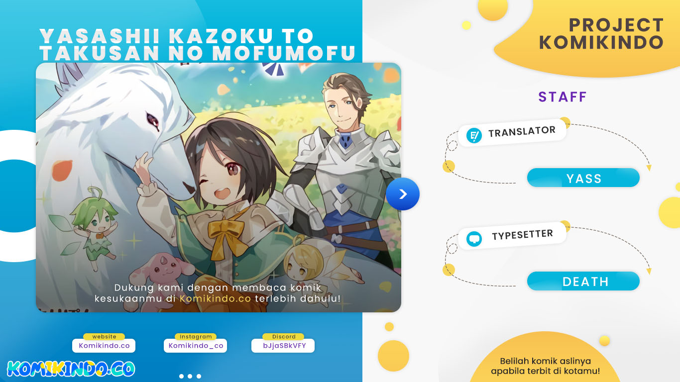 Baca Komik Yasashii Kazoku to, Takusan no Mofumofu ni Kakomarete. Chapter 14 Gambar 1