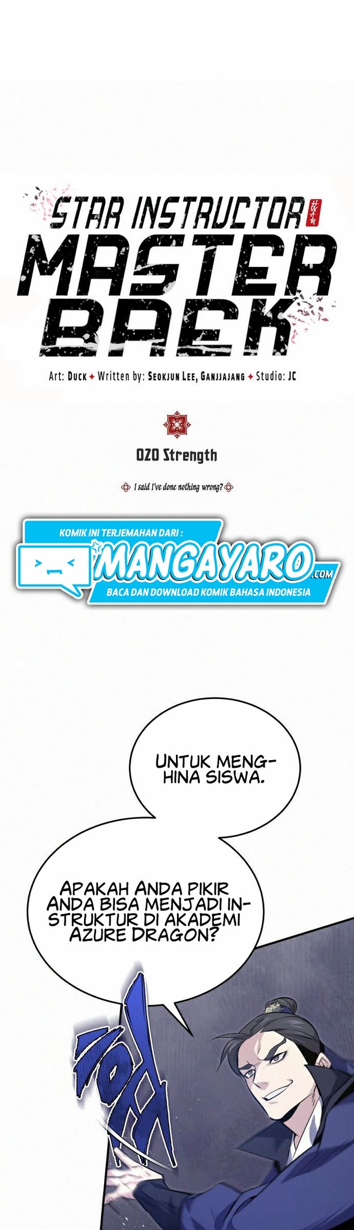 Number One Star Instructor Master Baek Chapter 20.1 Gambar 4