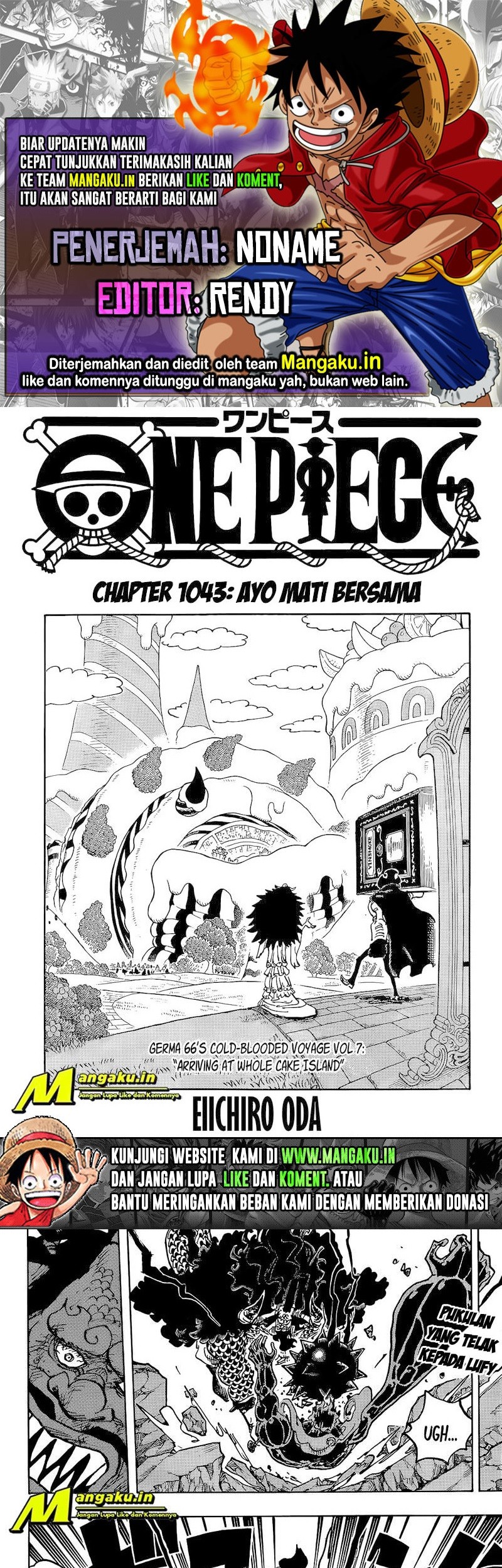 Baca Komik One Piece Chapter 1043 Gambar 1