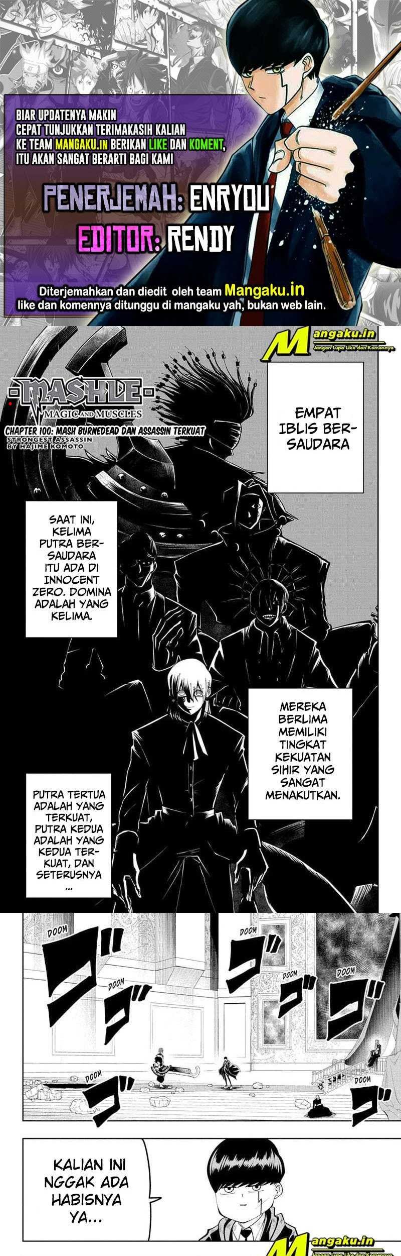 Komik Mashle: Magic and Muscles Chapter 100 gambar 1