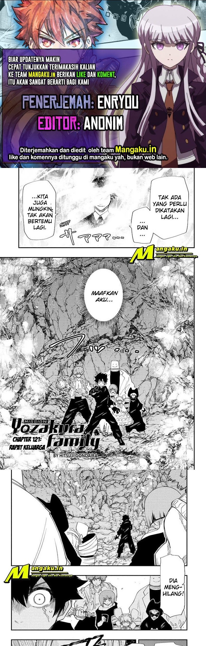 Baca Komik Mission: Yozakura Family Chapter 121 Gambar 1