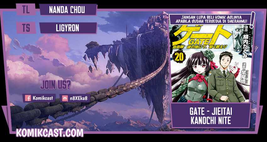 Baca Komik Gate – Jietai Kare no Chi nite Kaku Tatakeri Chapter 110 Gambar 1