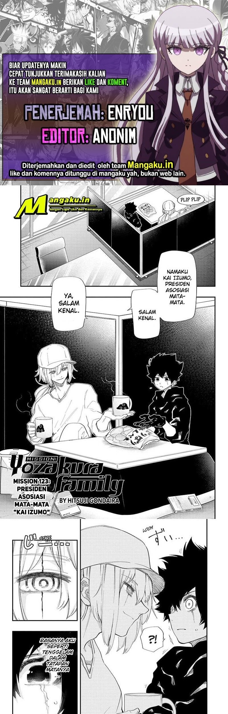 Baca Komik Mission: Yozakura Family Chapter 123 Gambar 1